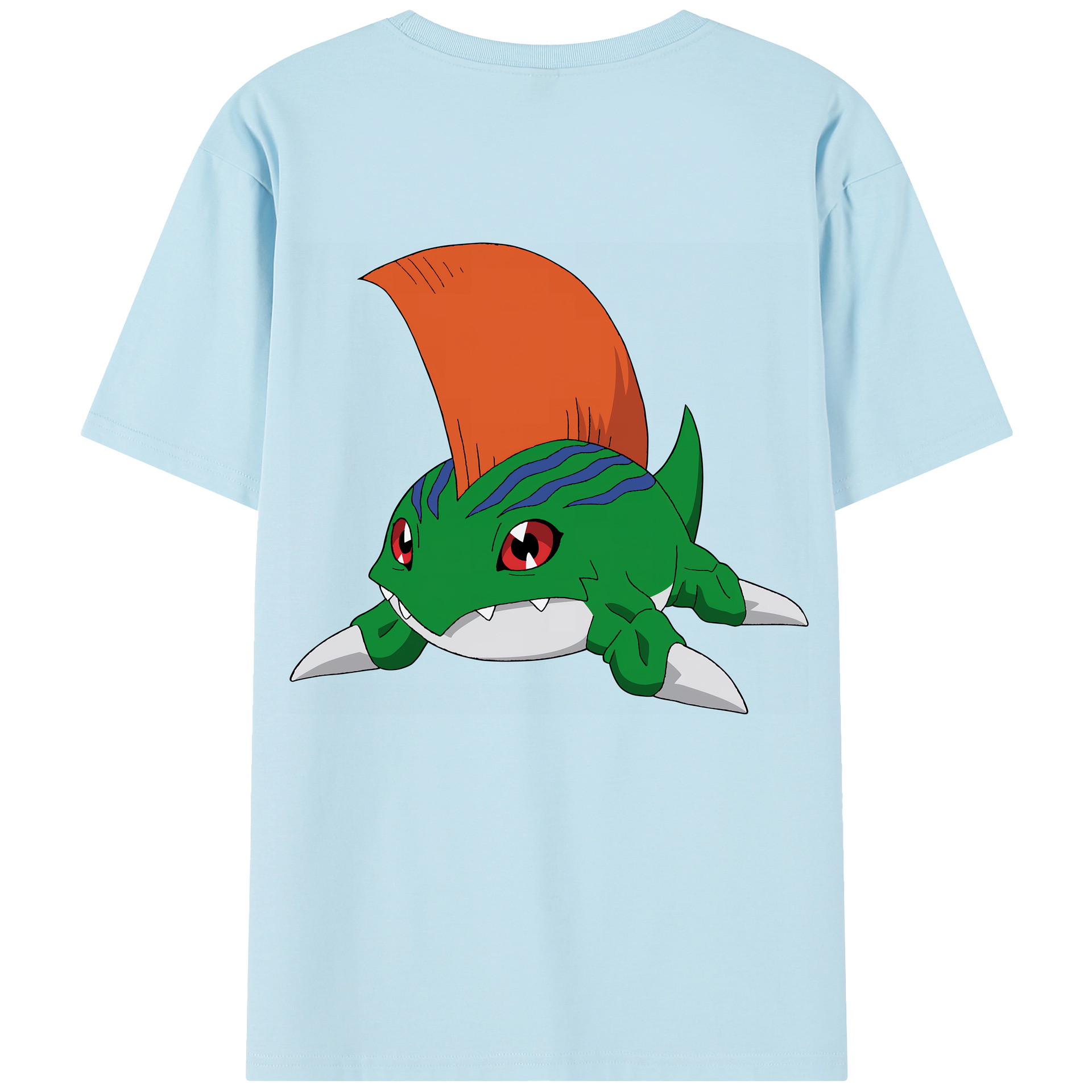 （画像用） Digimon デジタルモンスター/デジモン 綿100％半袖Tシャツ（背面プリント）